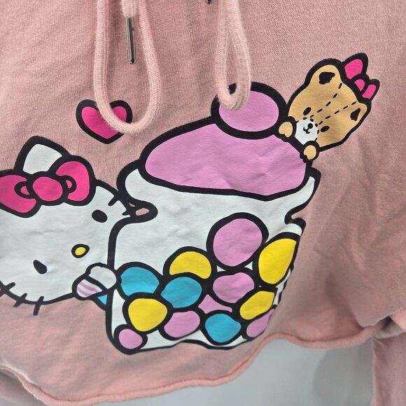 Hello Kitty X Shein 2021 Pink Cropped 100% Cotton Sweatshirt Size 3x - Picture 10 of 13